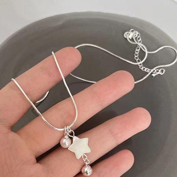 Star Bead Pendant Alloy Necklace Product Image