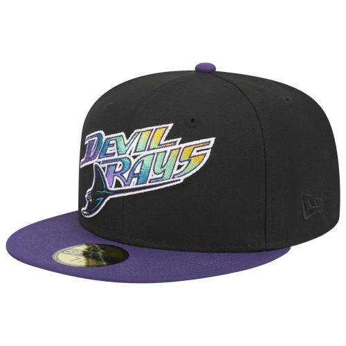 New Era Mens Rays Retro Script Cap - Black/Multi Product Image