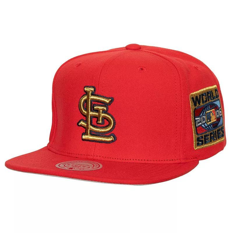 Mens Mitchell & Ness Red St. Louis Cardinals Champd Up Snapback Hat Product Image