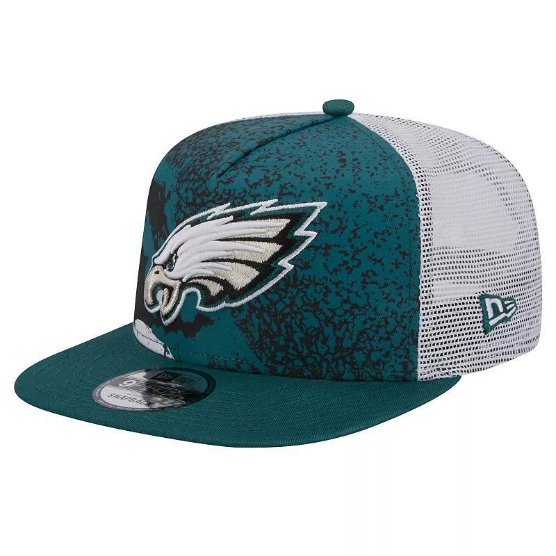 Mens New Era Midnight Philadelphia Eagles Court Sport 9FIFTY Snapback Hat Product Image