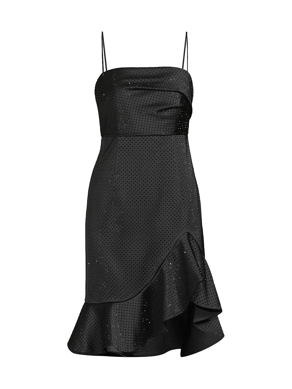 Womens Xandra Hotfix Satin Sleeveless Minidress Product Image