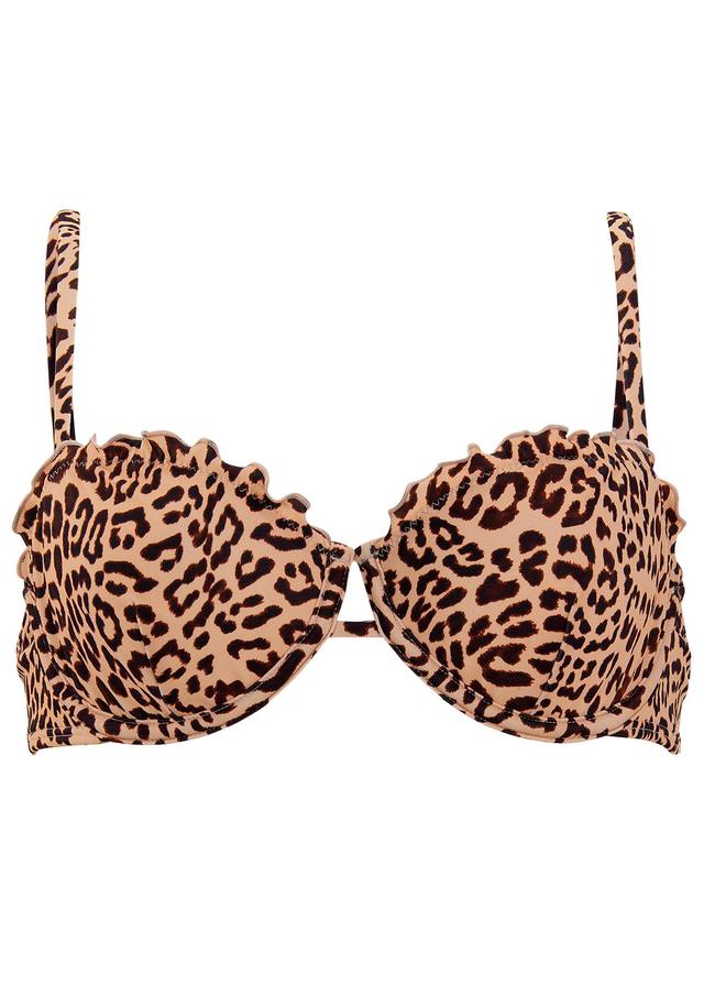 Bermuda Underwire Top - Lush Cheetah Product Image