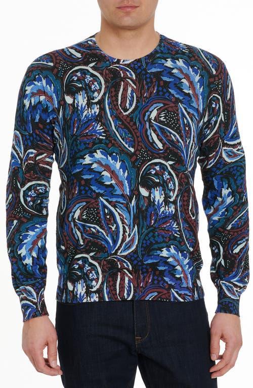 Robert Graham Solar Wind Print Linen & Cotton Sweater Product Image