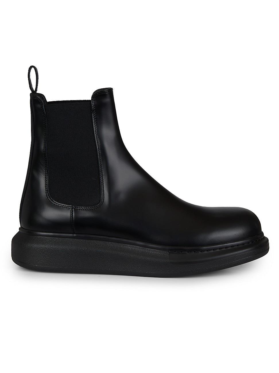Mens Platform Leather Chelsea Boots Product Image