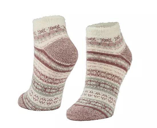 Fireside Womens Low Cut Vintage Fair Isle 2.0 Slipper Socks 1 Pair Product Image