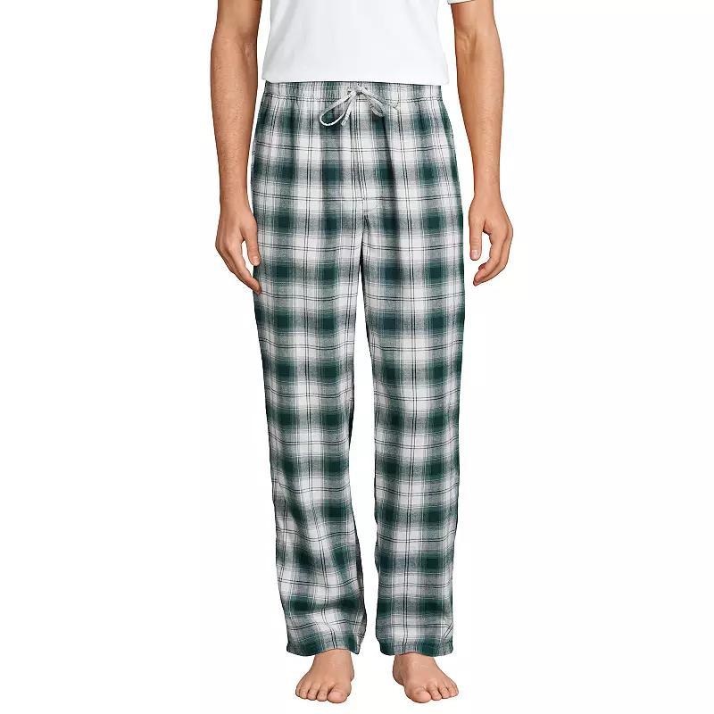 Mens Lands End Flannel Pajama Sleep Pants Brt Blue Product Image