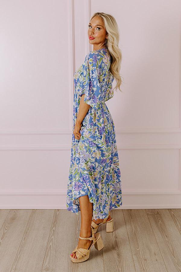 Blossom Breeze Floral Maxi In Periwinkle Product Image