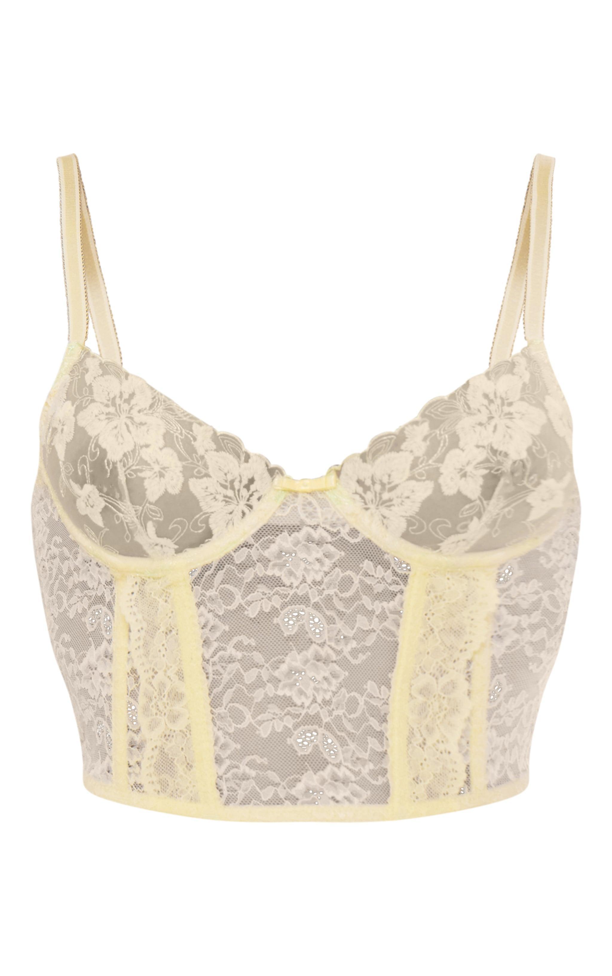 Vanilla Corset Lace Bra Product Image