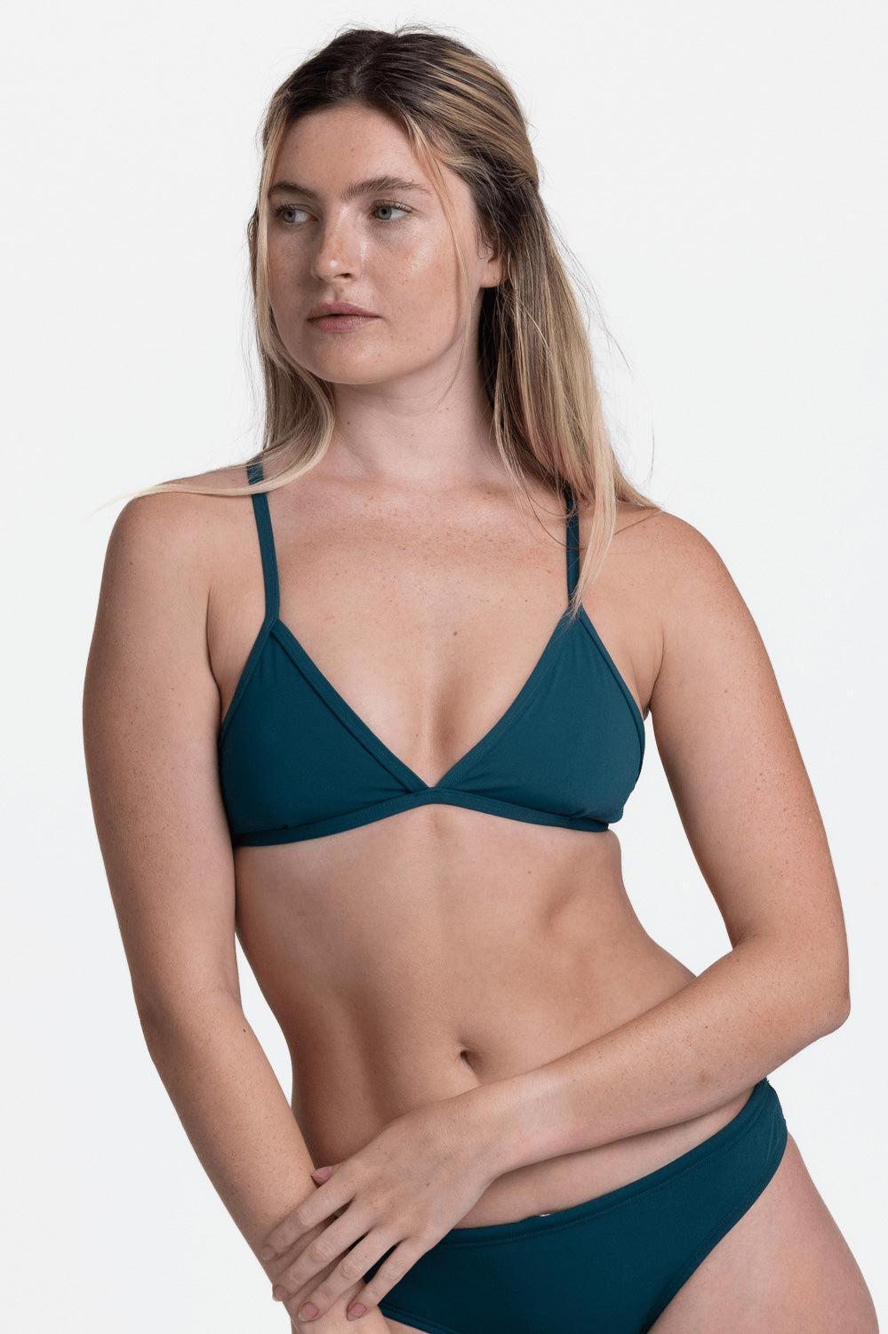 Triangle Bikini Top - Peacock Female Product Image