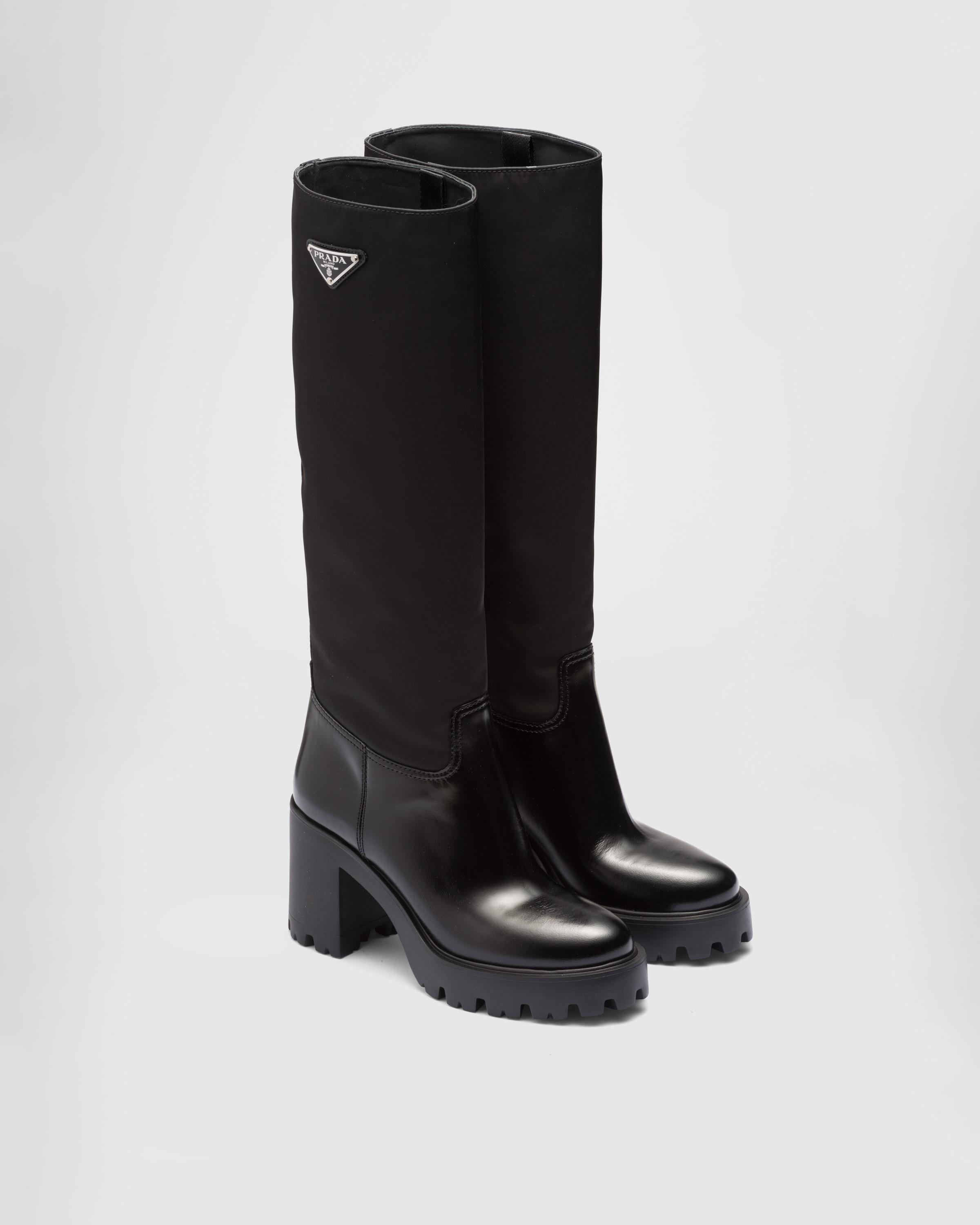 Leather and Re-Nylon boots Product Image