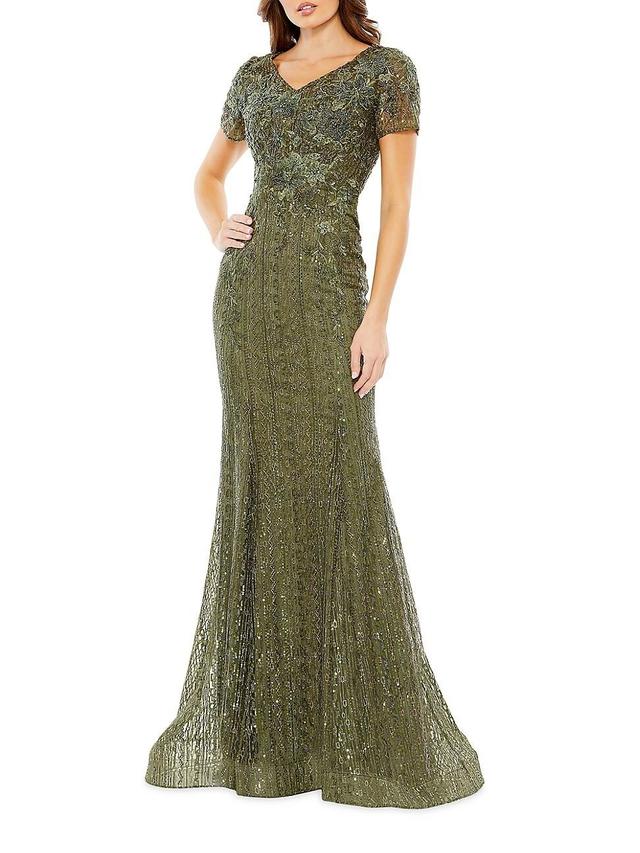 Mac Duggal Embellished Mermaid Gown Product Image