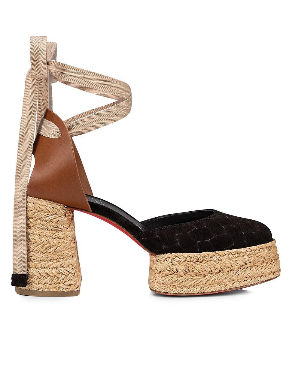 Womens Brigissima Leather 85MM Espadrilles Product Image