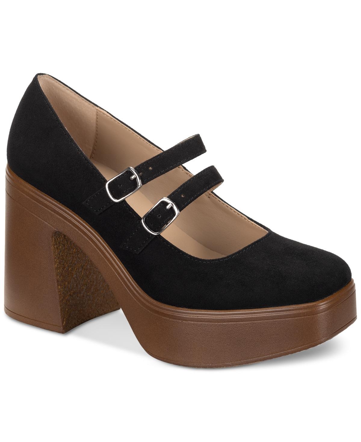 Sun + Stone Womens Shaunaa Block Heel Platform Mary Jane Dress Pumps, Created for Macys Product Image