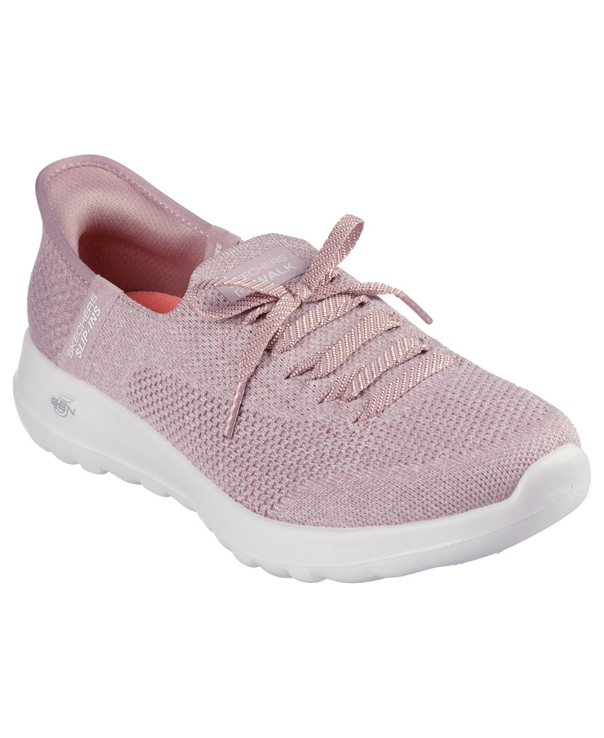 Skechers Womens Go Walk Joy - Abby Faux Lace Walking Sneakers from Finish Line Product Image