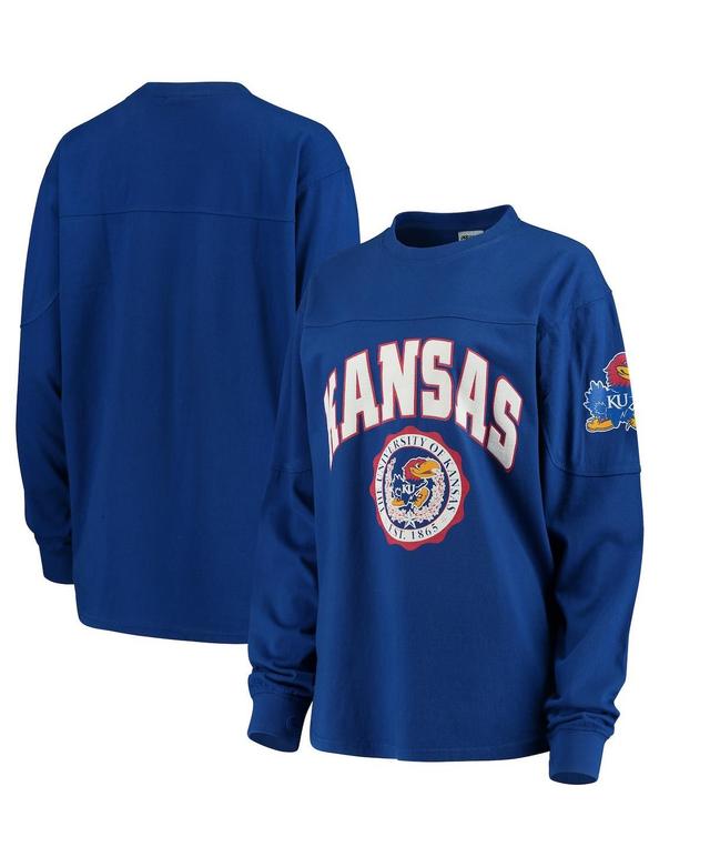 Womens Royal Kansas Jayhawks Edith Long Sleeve T-shirt Product Image