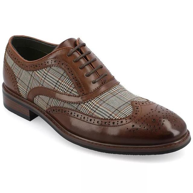 Vance Co. Jerome Mens Tru Comfort Foam Wingtip Oxford Shoes Product Image