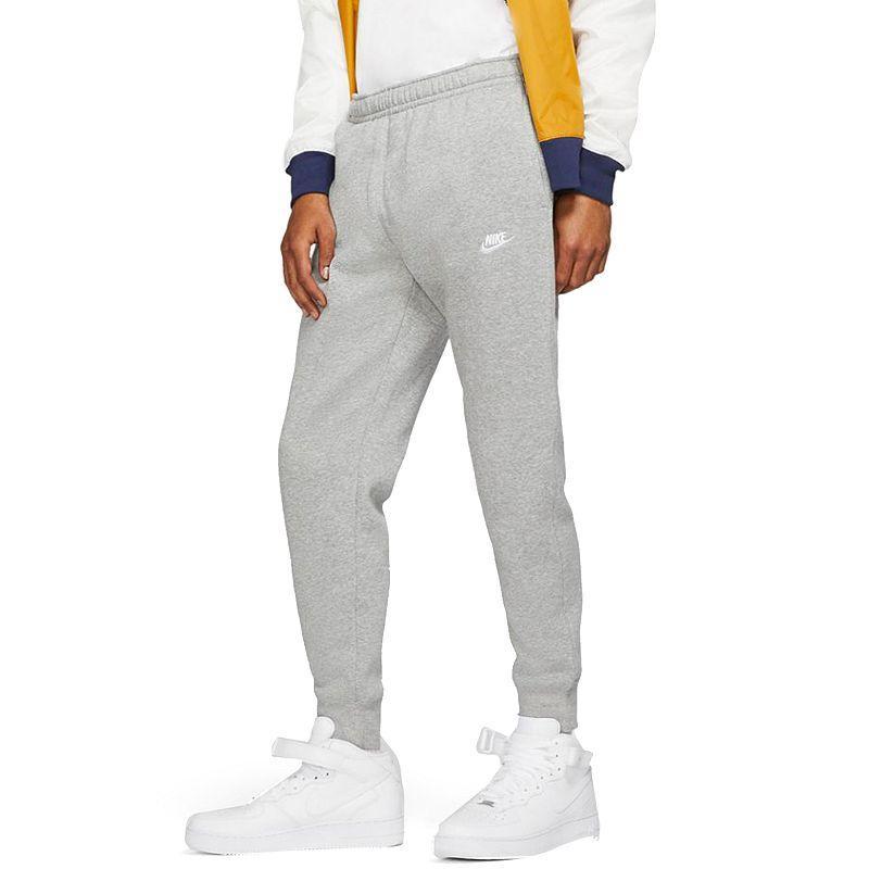 Nike Mens Nike Club Joggers - Mens Dark Grey Heather/White Product Image