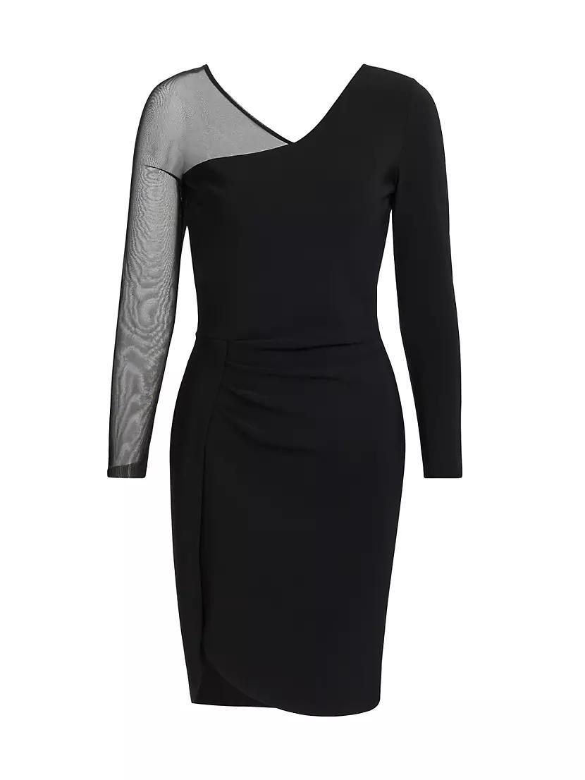 Pumina Illusion-Sleeve Cocktail Dress Product Image