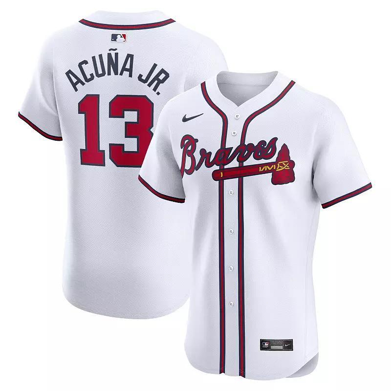 Ronald AcuÃ±a Jr. Atlanta Braves Nike Men's Dri-FIT ADV MLB Elite Jersey Product Image