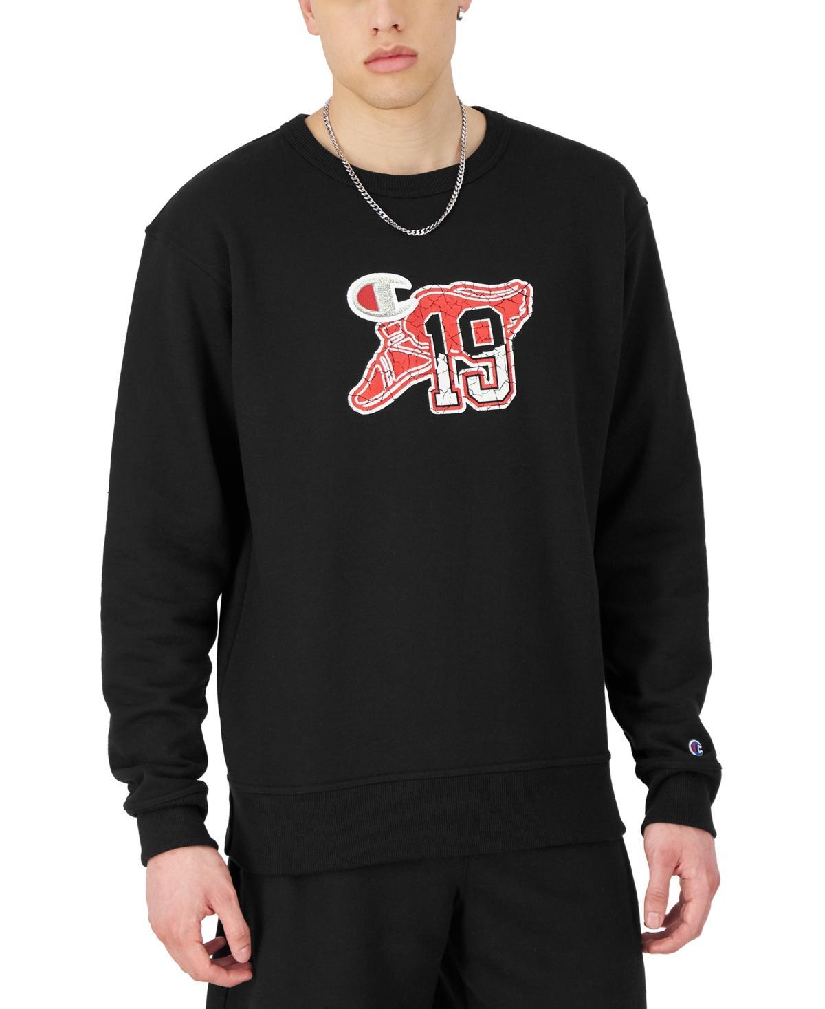 Champion Mens Powerblend Graphic Crewneck Sweatshirt Product Image