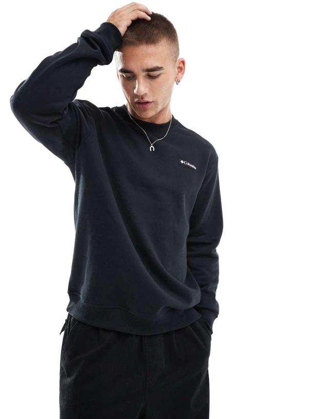 Columbia Meridian Creek crew neck sweatshirt in black Product Image