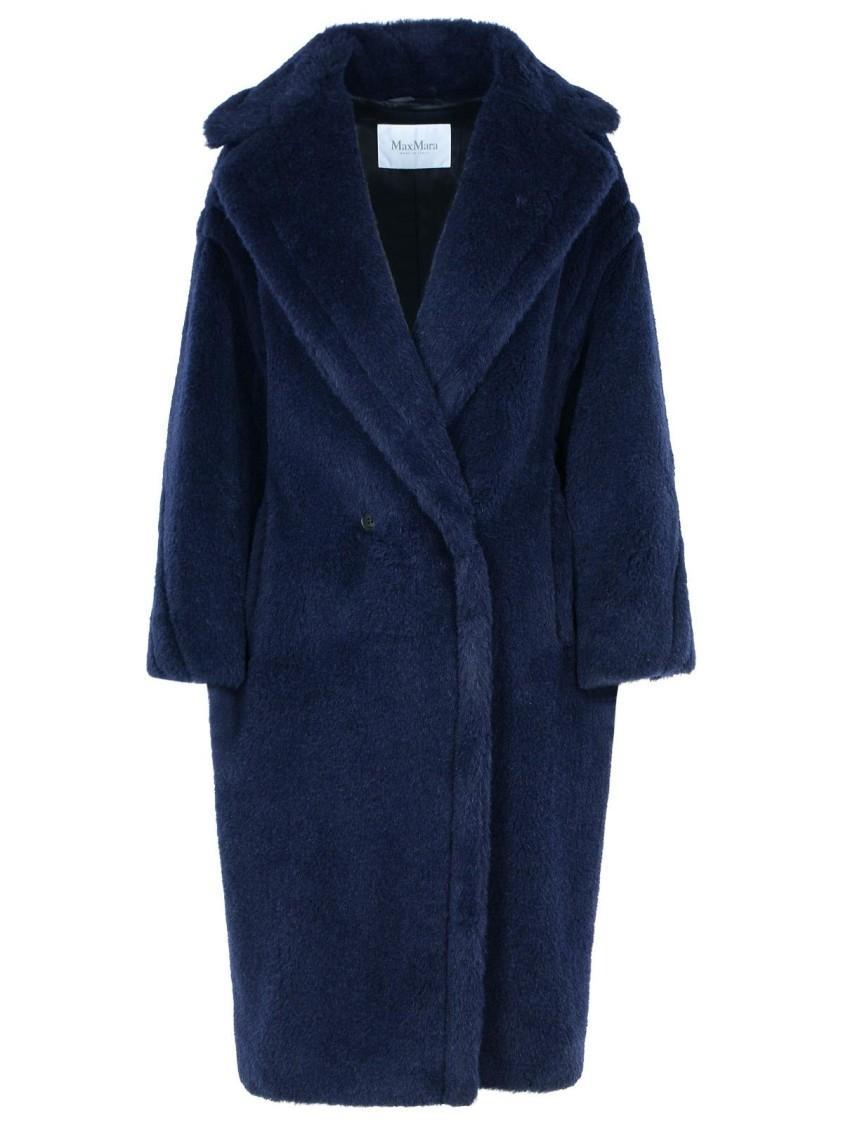 MAX MARA 'tedgirl' Alpaca Blend Coat In Black Product Image