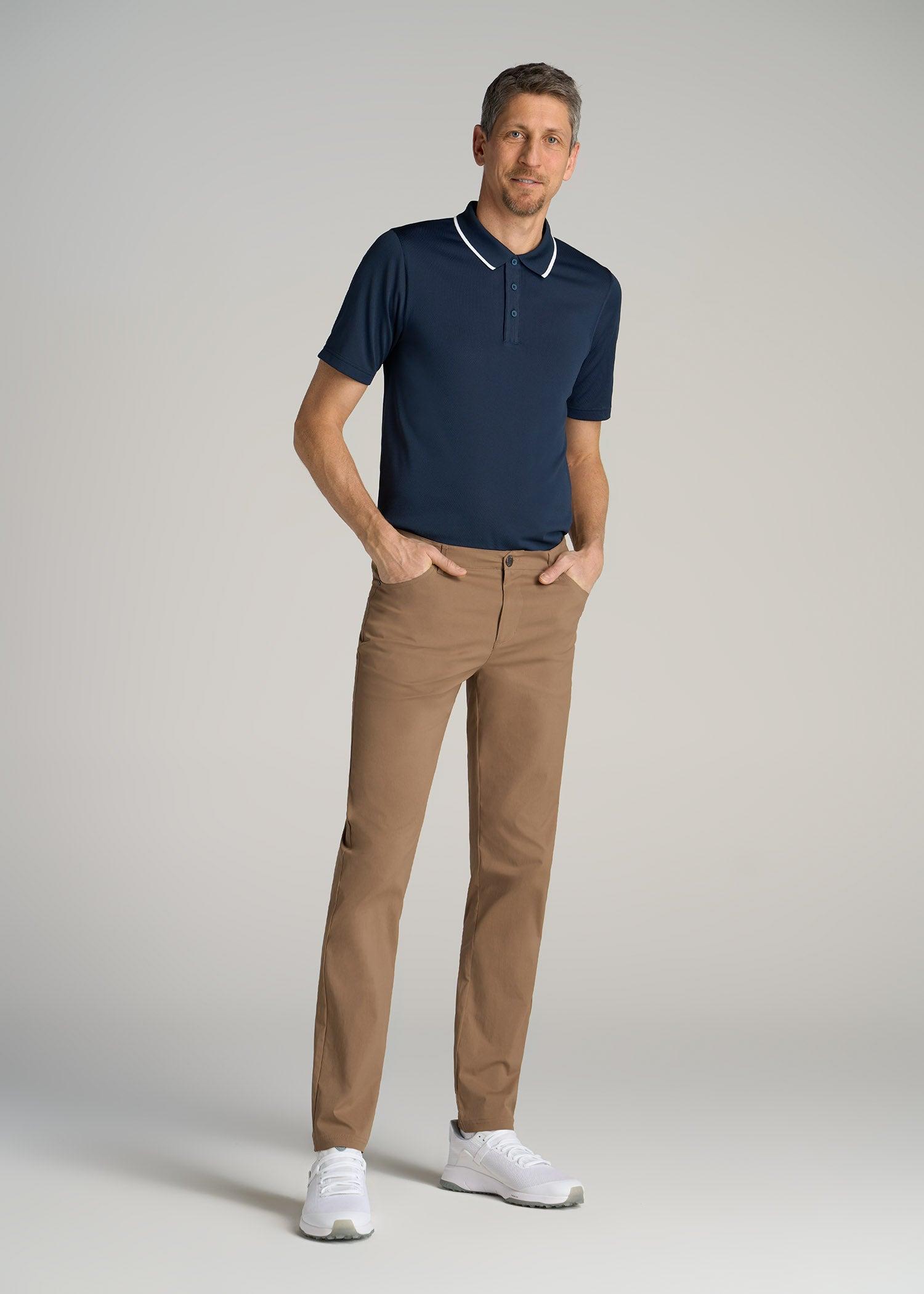 TAPERED-FIT Traveler Pants for Tall Men in Russet Brown Product Image