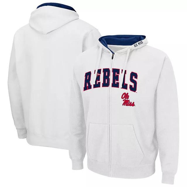 Mens Colosseum Ole Miss Rebels Arch & Logo 3.0 Full-Zip Hoodie Product Image