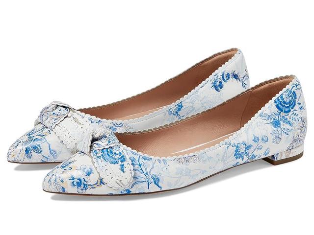 Cole Haan Bellport Bow Skimmer (Peacock Print Leather) Women's Flat Shoes Product Image