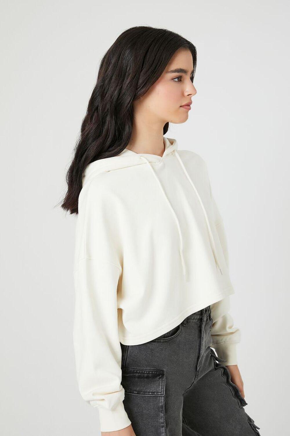 Cropped French Terry Hoodie | Forever 21 Product Image