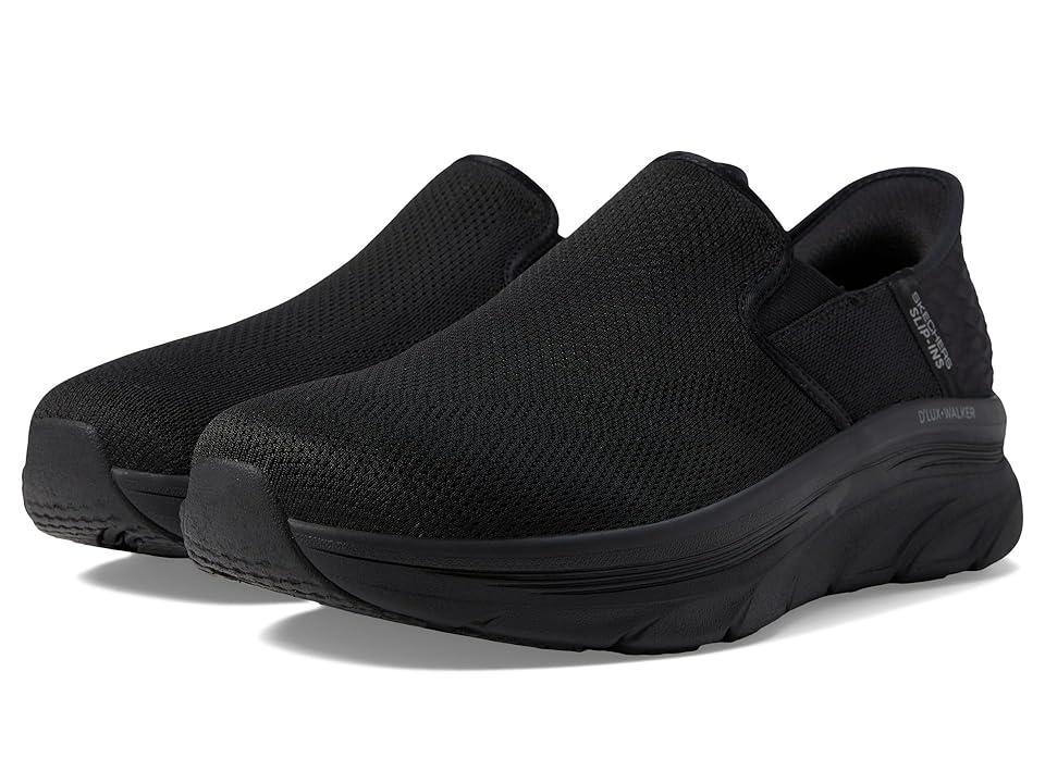 SKECHERS D'Lux Walker Orford Hands Free Slip-Ins Black) Men's Shoes Product Image