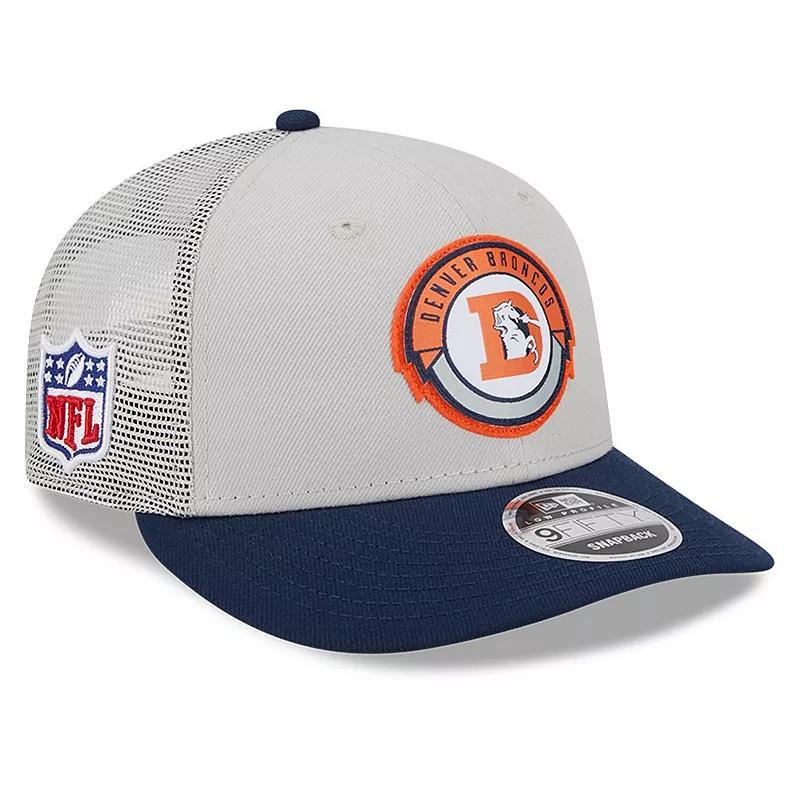 Mens New Era Cream/Navy Denver Broncos 2023 Sideline Historic Low Profile 9FIFTY Snapback Hat Product Image