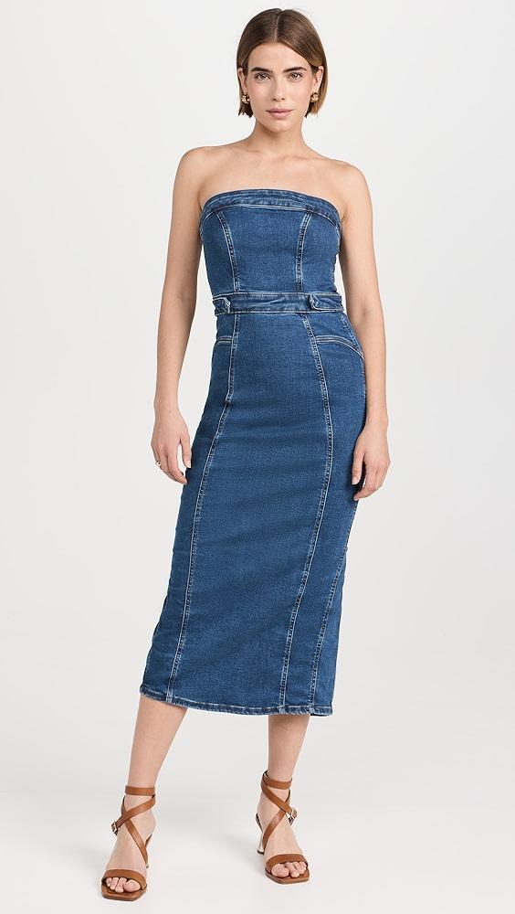 Good American Denim Tube Midi Dress | Shopbop Product Image