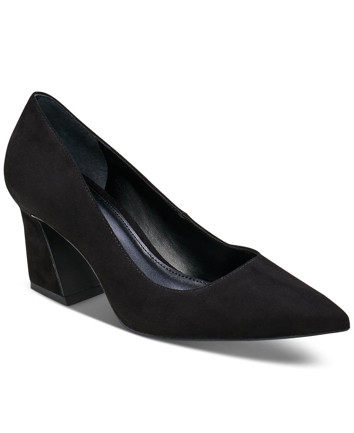 Vince Camuto Womens Hailenda Pointed-Toe Flare-Heel Pumps Product Image