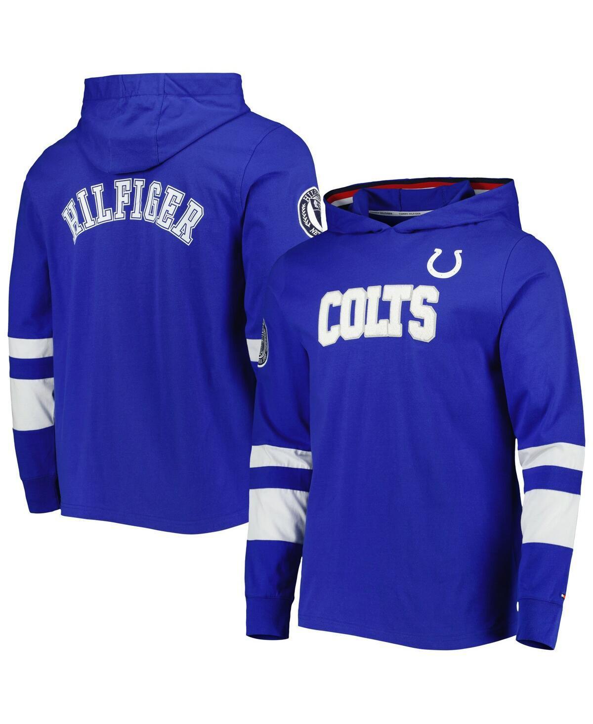 Mens Tommy Hilfiger Royal Indianapolis Colts Alex Long Sleeve Hoodie T-shirt - Royal Product Image