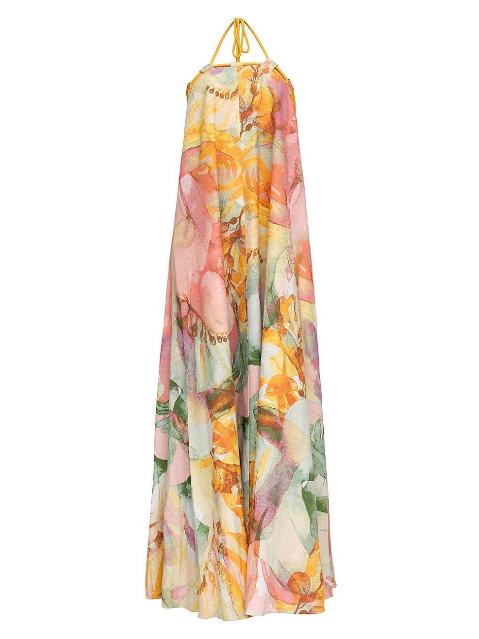 Womens Essi Abstract Cotton Maxi Dress Product Image