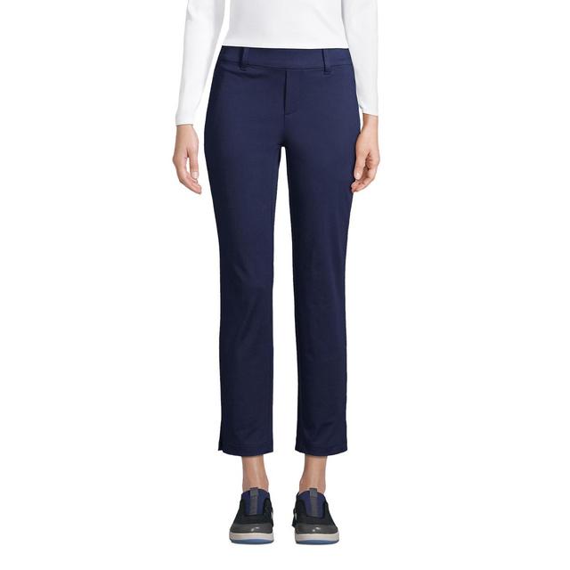 Lands End Womens Flex Mid Rise Pull On Crop Pants Product Image