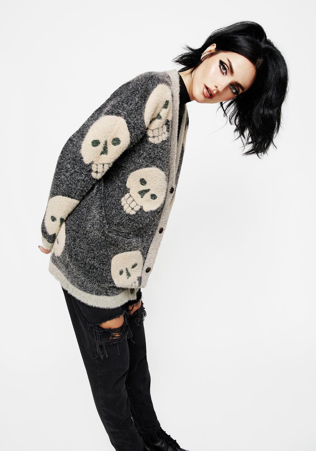 Crania Fluffy Knit Cardigan Product Image