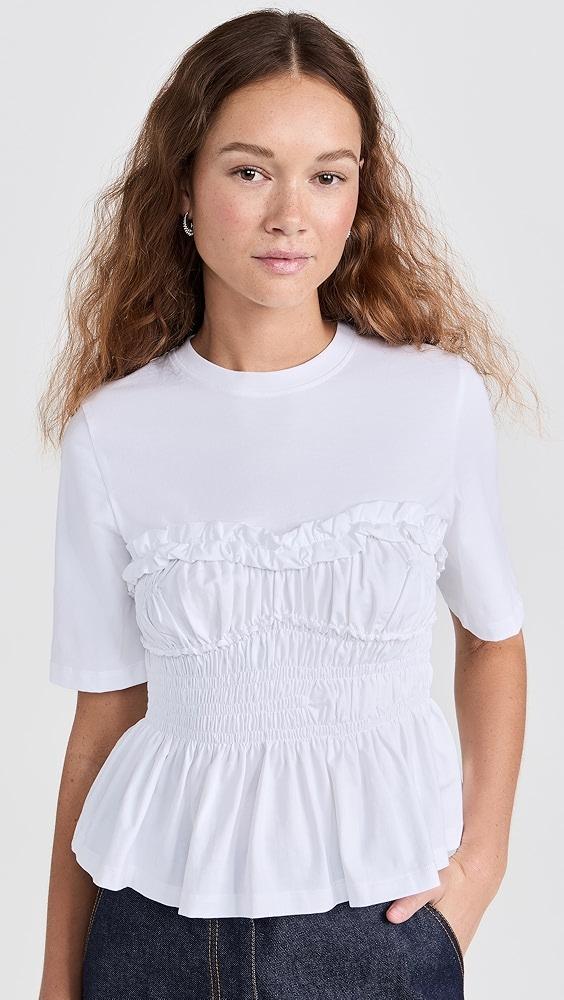 Cecilie Bahnsen Vilde T-Shirt Jersey White | Shopbop Product Image