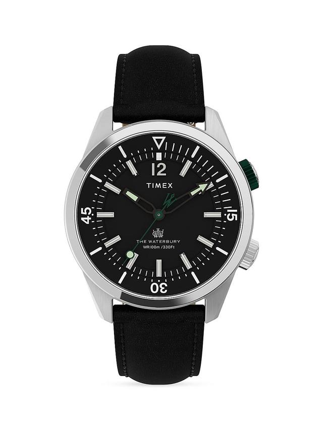 Mens Analog 41MM Leather Watch Product Image