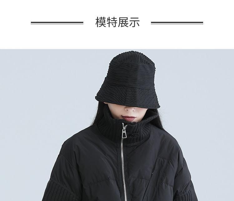 Plain Pocket Detail Zip Puffer Jacket Product Image