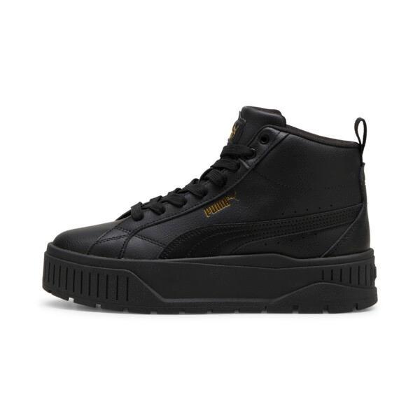 PUMA Karmen II Mid Women's Sneakers in Black/Gold Product Image