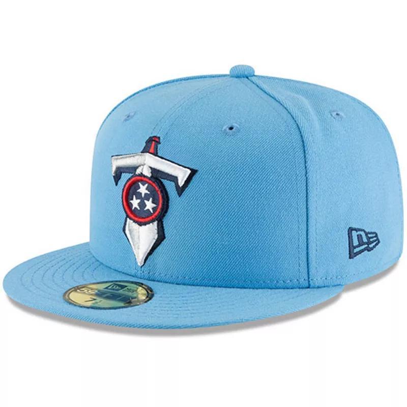 Mens New Era Light Blue Tennessee Titans Omaha 59FIFTY Fitted Hat Product Image