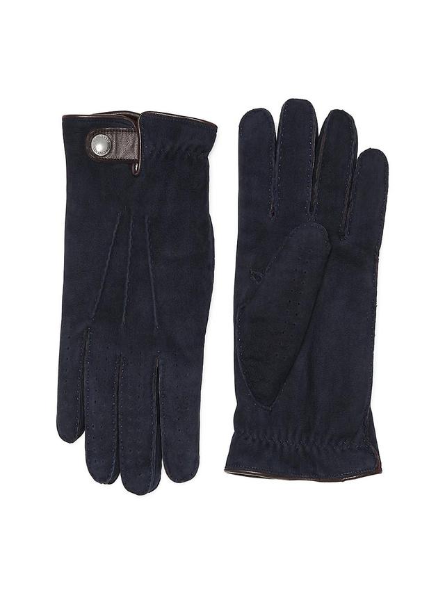 Mens Suede Shearling Gloves Product Image