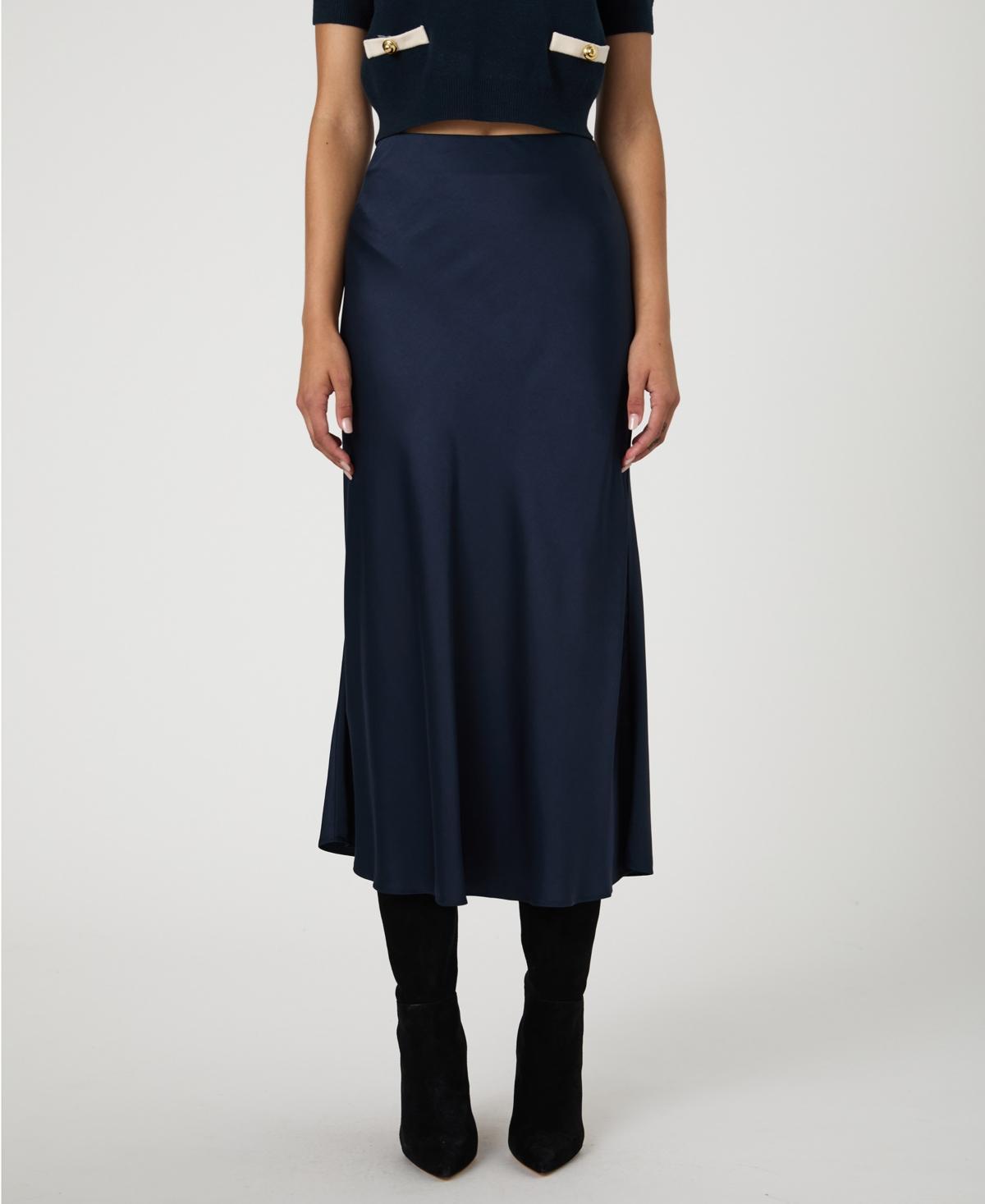 French Connection Womens Ennis Satin Midi Skirt Product Image