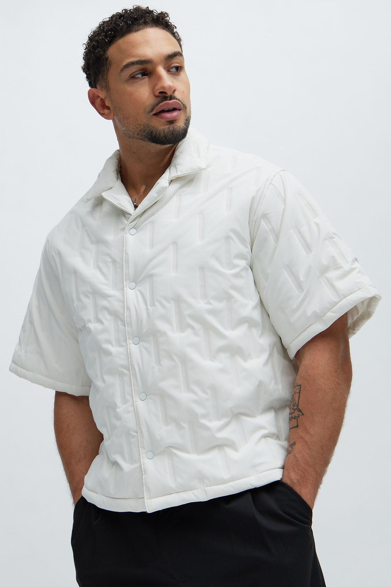 Kona Quilted Nylon Shirt - White Product Image