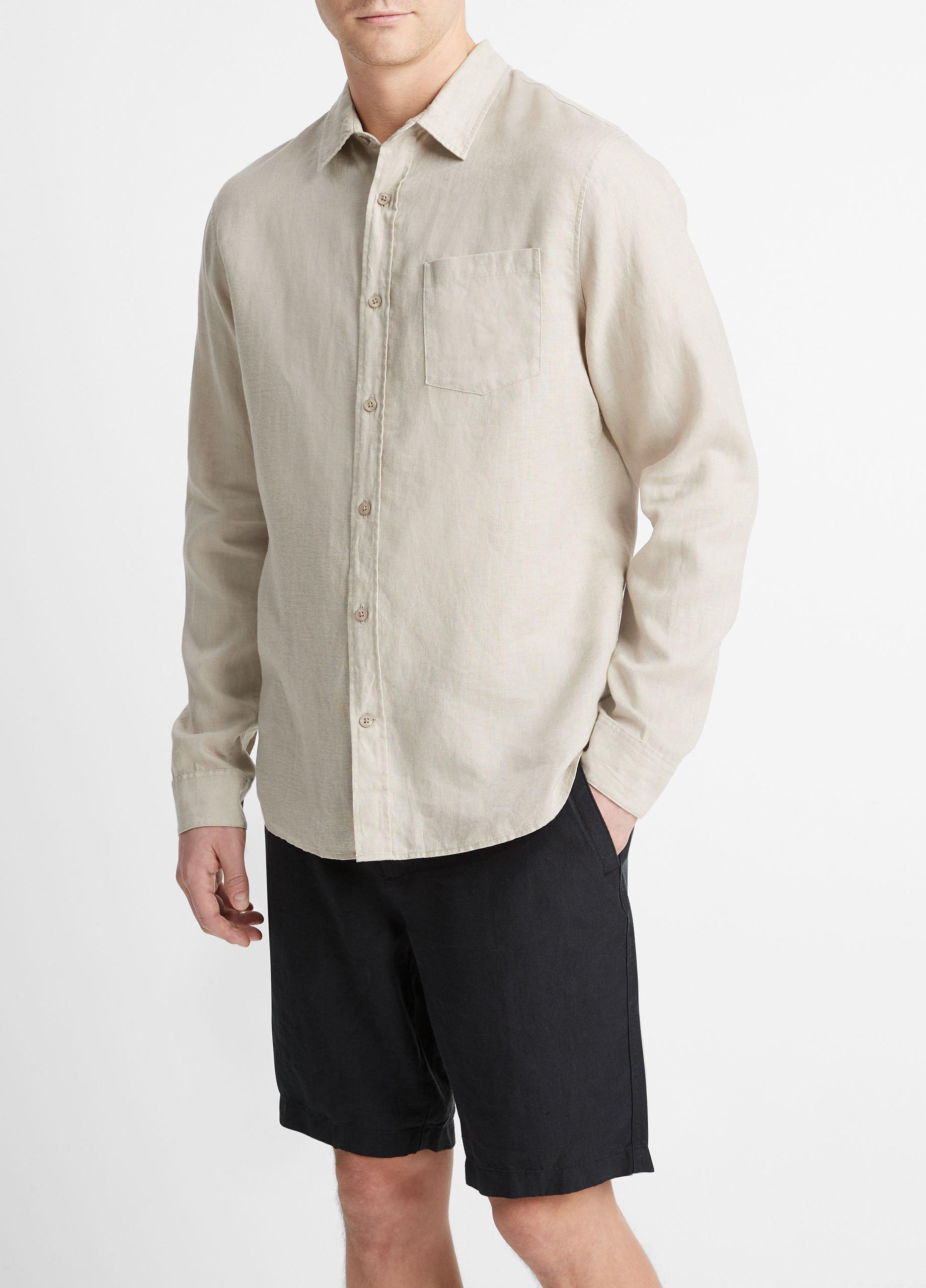 Linen Long-Sleeve Shirt Product Image