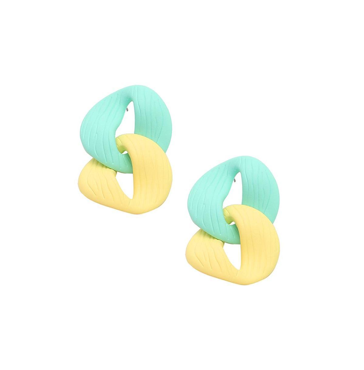 Sohi Womens Chainlink Drop Earrings Product Image