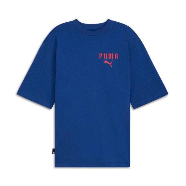 PUMA CLASSICS PLAY LOUD Forever Beat Men's T-Shirt in Royal Blue Product Image