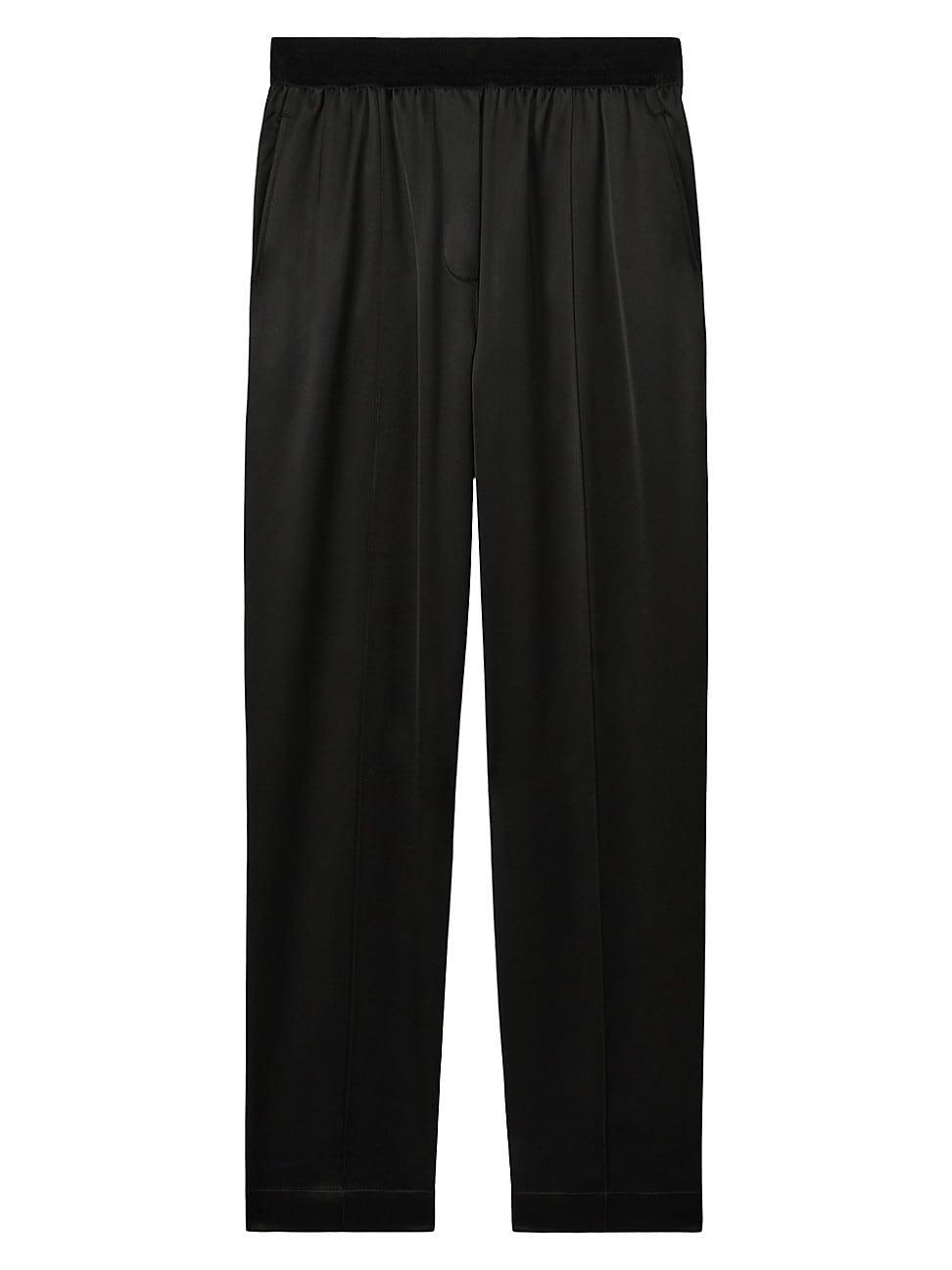 Womens Elea Satin Tapered Trousers Product Image